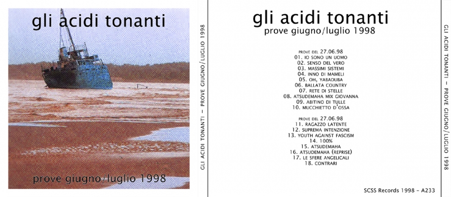 a233 gli acidi tonanti: prove giugno-luglio 1998 1998 a233 gli acidi tonanti: prove giugno-luglio 1998 1998